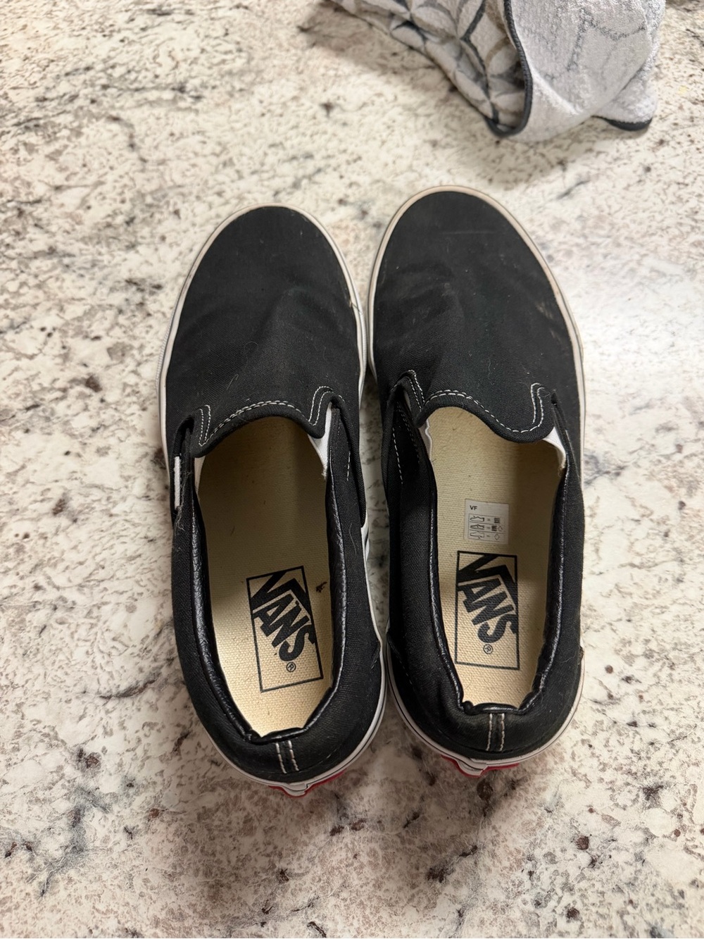 Vans Classic Slip-On Canvas Loafers in Black